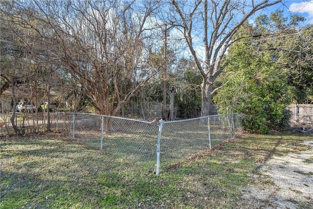 view of yard with fence private yard