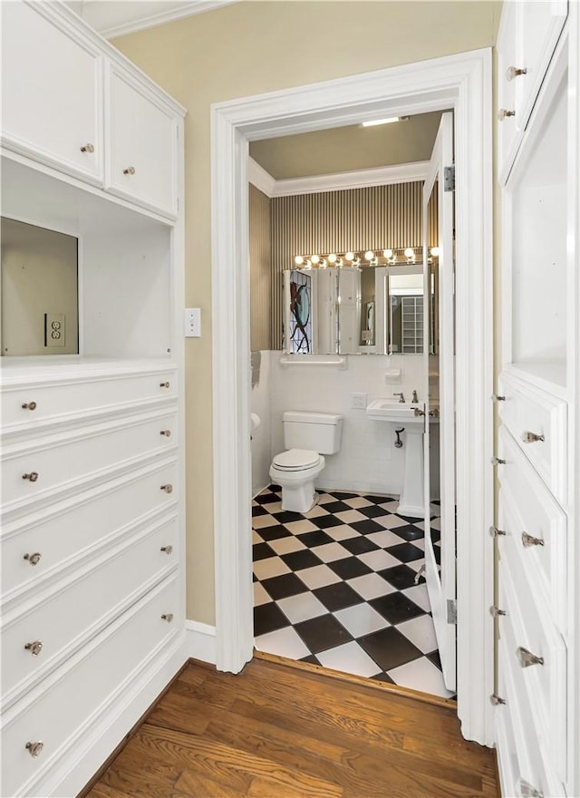 3720 Herwol Ave, Waco, TX 76710 - half bath with tile patterned floors and toilet