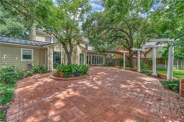 3720 Herwol Ave, Waco, TX 76710 - view of patio / terrace with fence
