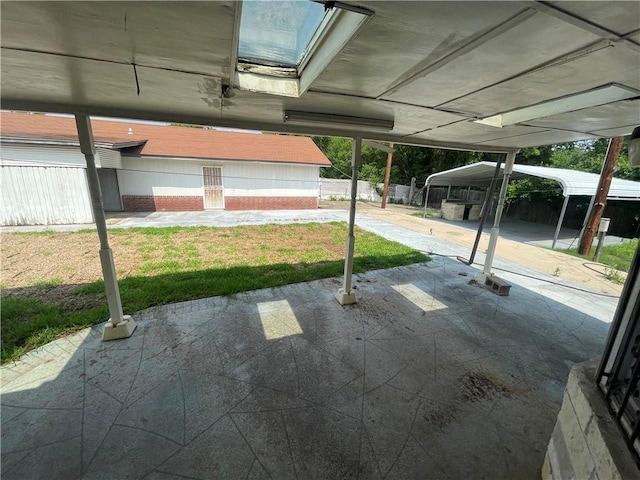 view of patio / terrace with fence