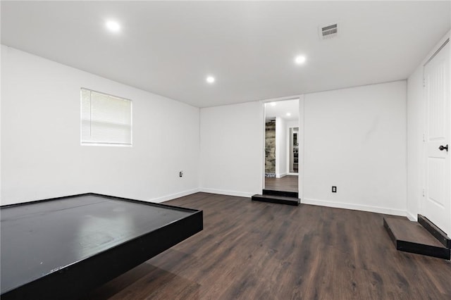 3212 Robinson Rd, Waco, TX 76706 - interior space with visible vents, recessed lighting, wood finished floors, and baseboards