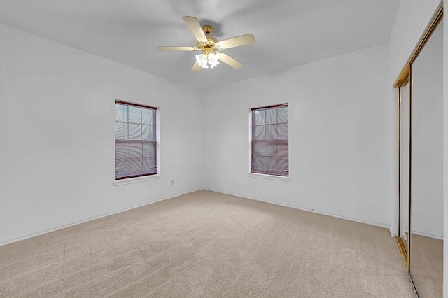 556 Old Speegleville Rd, Woodway, TX 76712 - spare room featuring light colored carpet and a ceiling fan