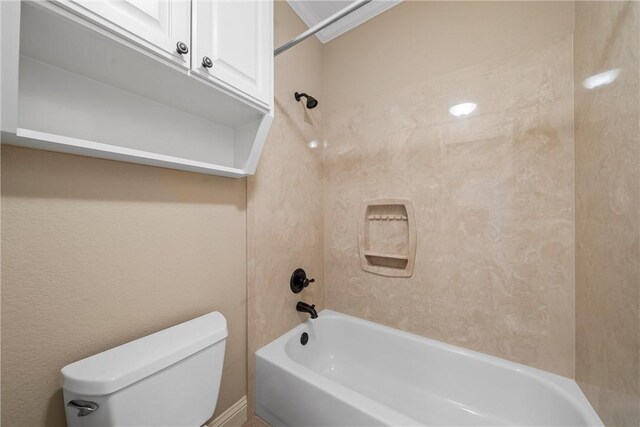 full bath with toilet and  shower combination
