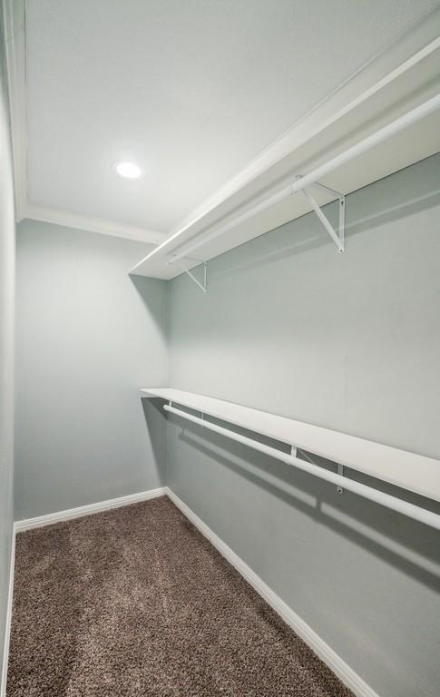 433 Sharron Dr, Woodway, TX 76712 - spacious closet with carpet floors