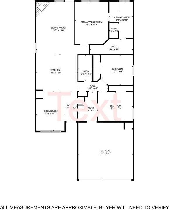 429 Travis Dr, Mcgregor, TX 76657 - floor plan