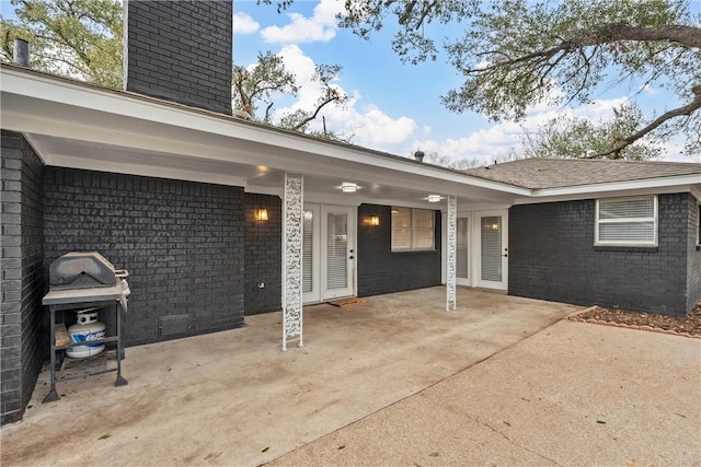 4209 Chestnut Rd, Temple, TX 76502 - entrance to property with brick siding and a chimney
