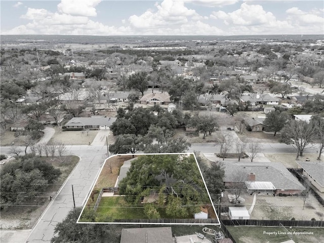 4209 Chestnut Rd, Temple, TX 76502 - bird's eye view featuring a residential view