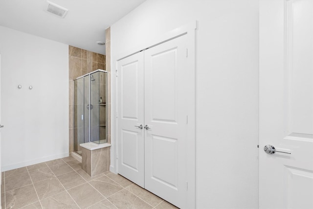851 Cavitt Ct, Prosper, TX 75078 - bathroom featuring a shower stall and baseboards