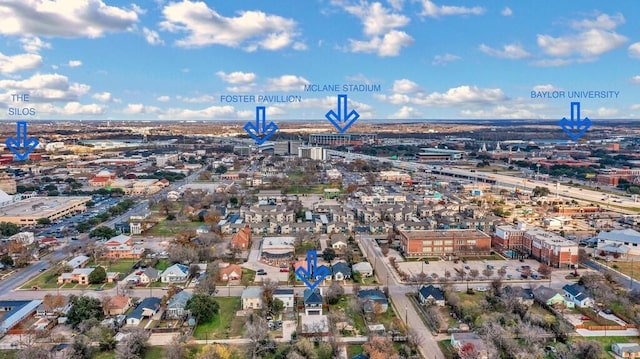 707 S 9th St, Waco, TX 76706 - drone / aerial view featuring a city view