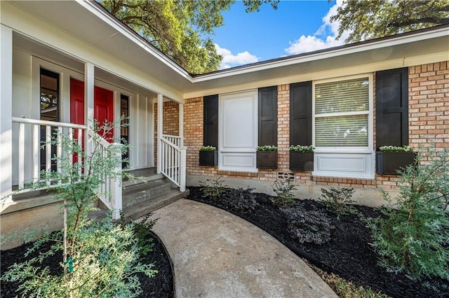 2901 Woodland Dr, Waco, TX 76710 - entrance to property featuring brick siding and covered porch