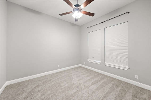 3103 Park Lake Dr, Waco, TX 76708 - carpeted empty room with baseboards and ceiling fan