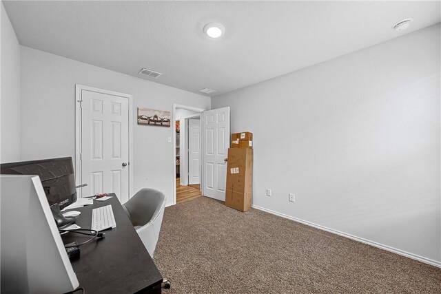 960 Chambray Dr, Troy, TX 76579 - office featuring visible vents, carpet flooring, and baseboards