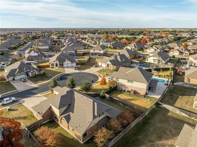 birds eye view of property featuring a residential view