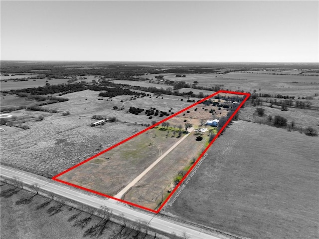 2867 Fm 217, Valley Mills, TX 76689 - aerial view featuring a rural view