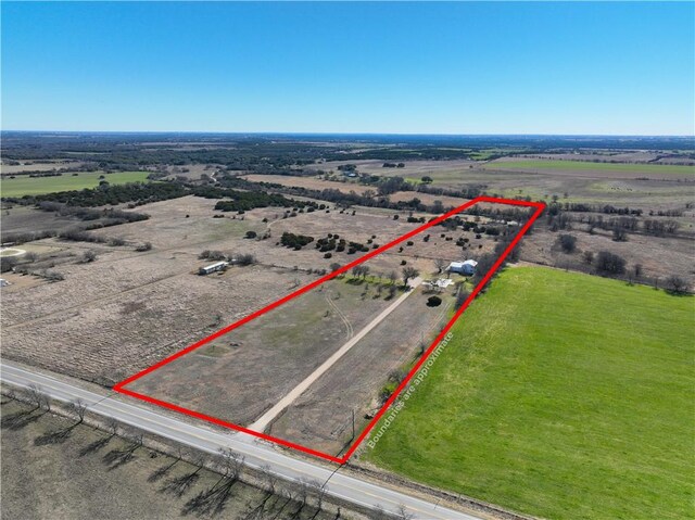 2867 Fm 217, Valley Mills, TX 76689 - bird's eye view featuring a rural view