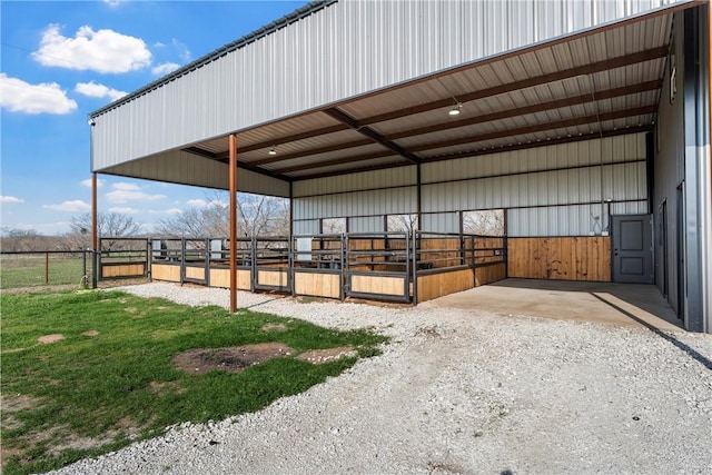 view of stable