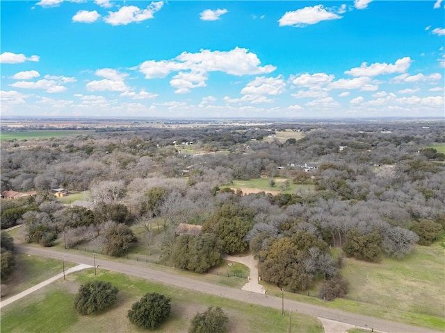 drone / aerial view featuring a rural view