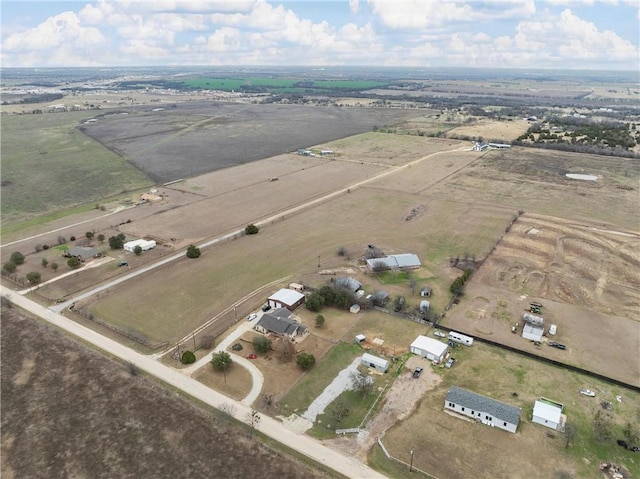 aerial overview of property's location with rural landscape