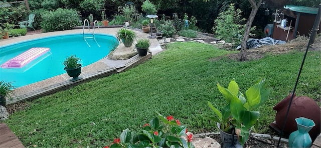 1016 Cardinal Dr, Woodway, TX 76712 - outdoor pool featuring a lawn