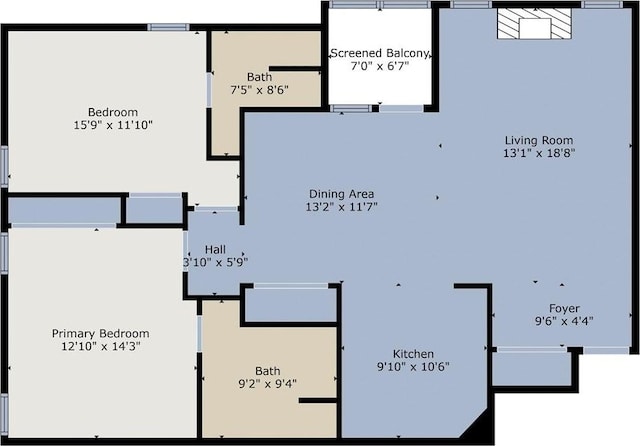2307 Melissa Dr, Waco, TX 76708 - floor plan