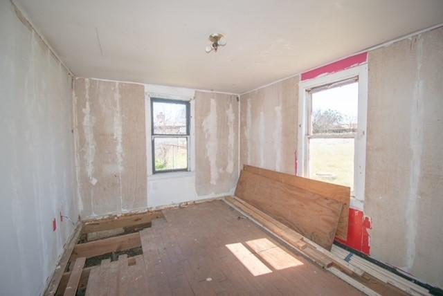 view of spare room
