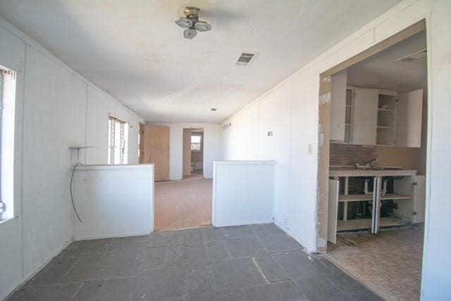 empty room featuring visible vents