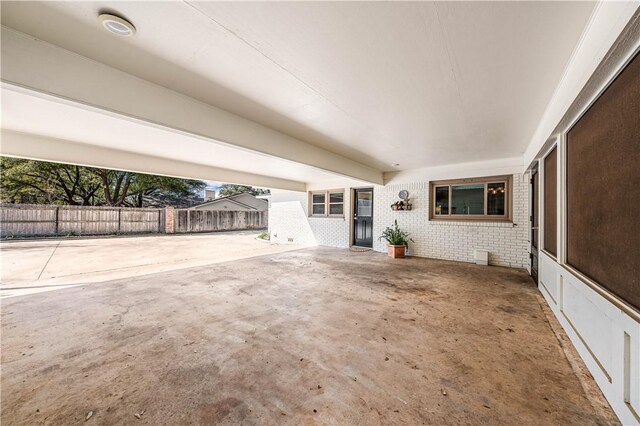 view of patio / terrace with fence