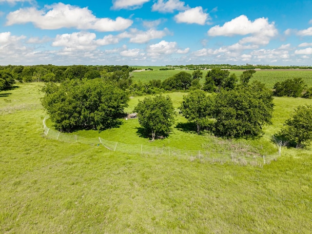 drone / aerial view featuring a rural view