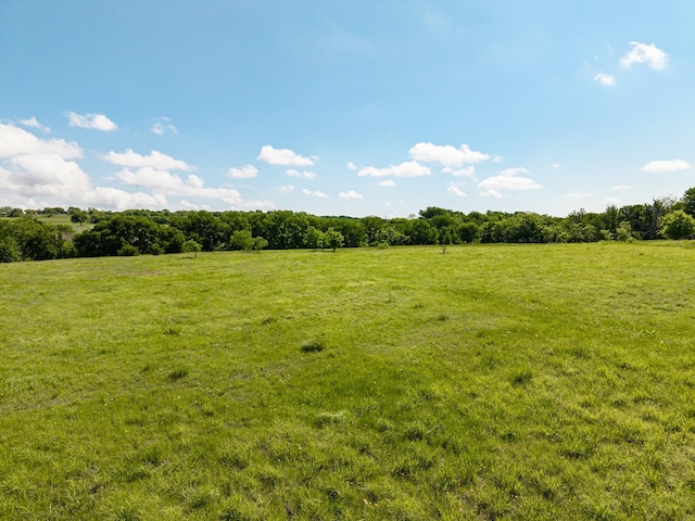 view of landscape featuring a rural view