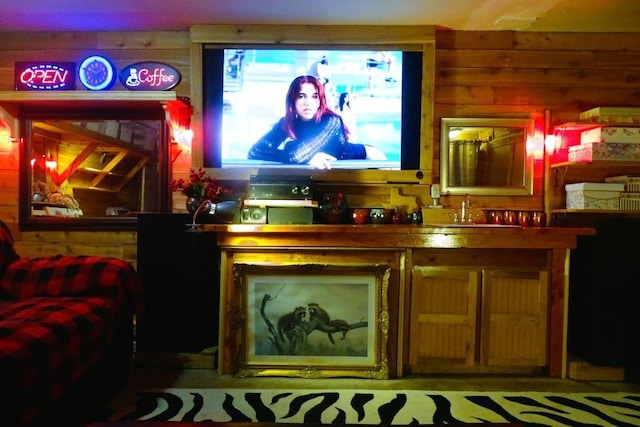 411 Brookwood Dr, Woodway, TX 76712 - cinema with wood walls