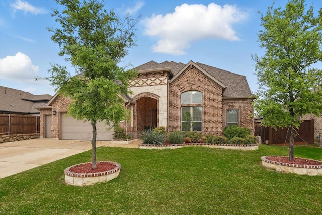 2905 Shires Dr, Mansfield, TX 76084 - view of front facade featuring brick siding, driveway, and an attached garage