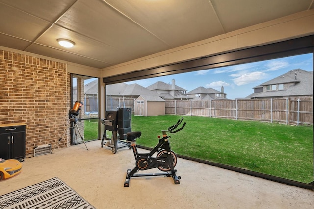 view of sunroom / solarium