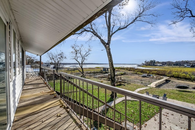 6837 Briar Rd, Azle, TX 76020 - balcony with a water view