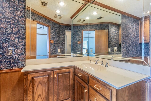 2881 Selma Ln, Farmers Branch, TX 75234 - stairway featuring lofted ceiling, tile patterned floors, french doors, and recessed lighting