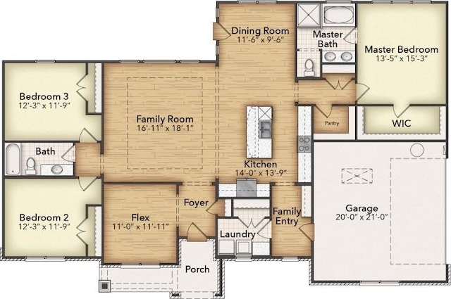2465 Blackjack Oak Rd, Oak Ridge, TX 75161 - room layout
