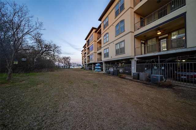 view of property featuring cooling unit