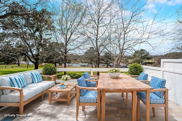 5327 Dusty Rd, Athens, TX 75752 - view of patio with an outdoor hangout area