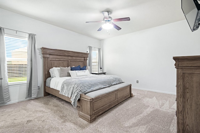 2725 Albatross Ln, Fort Worth, TX 76177 - bedroom with light carpet and ceiling fan
