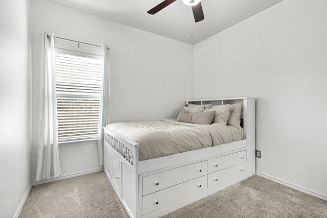 2725 Albatross Ln, Fort Worth, TX 76177 - carpeted bedroom with baseboards and a ceiling fan
