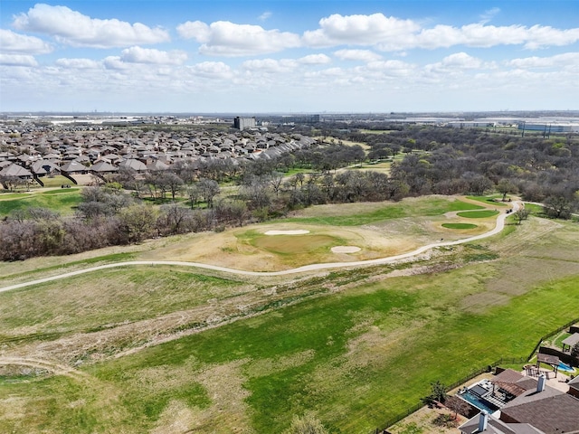 2725 Albatross Ln, Fort Worth, TX 76177 - aerial perspective of suburban area with a local golf course
