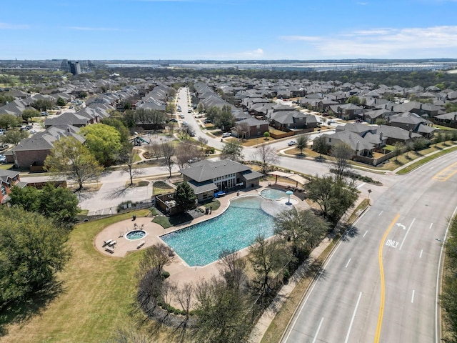 2725 Albatross Ln, Fort Worth, TX 76177 - aerial view of residential area with a pool area