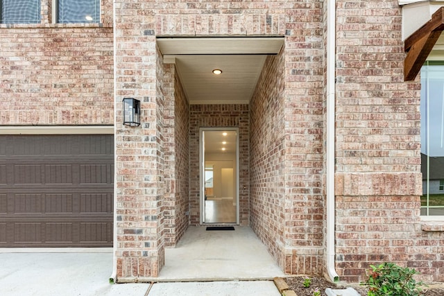 4400 Copper Point Dr, Fort Worth, TX 76036 - doorway to property featuring brick siding and a garage