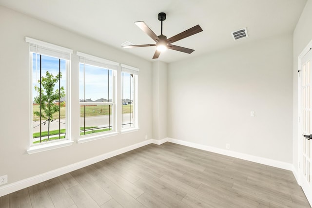 4400 Copper Point Dr, Fort Worth, TX 76036 - spare room with ceiling fan and wood finished floors