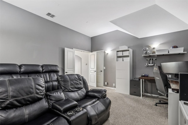 9413 Lakeway Dr, Denton, TX 76226 - cinema room featuring carpet floors and baseboards
