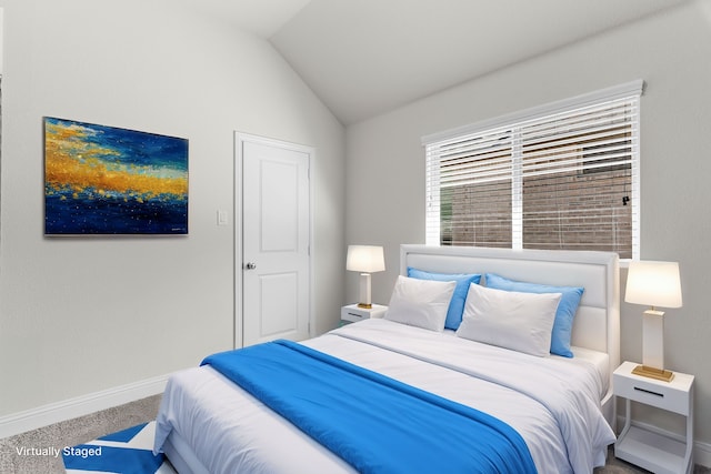 3509 Concord Dr, Melissa, TX 75454 - carpeted bedroom featuring baseboards and lofted ceiling