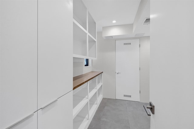 interior space featuring visible vents
