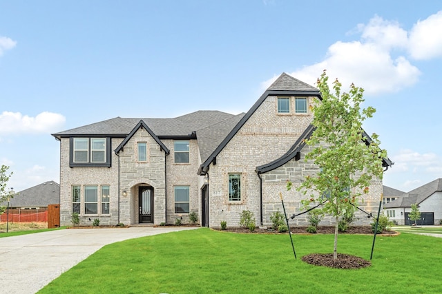 817 Lakewood Ct, Midlothian, TX 76065 - french country style house featuring stone siding