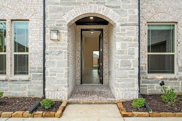 817 Lakewood Ct, Midlothian, TX 76065 - property entrance with stone siding