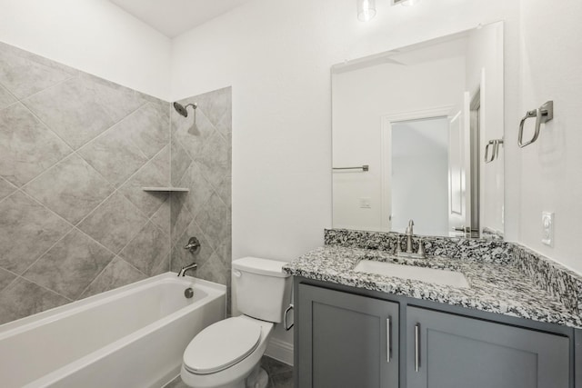 4217 Bel Air Dr, Midlothian, TX 76065 - full bath with toilet, vanity, and shower / tub combination
