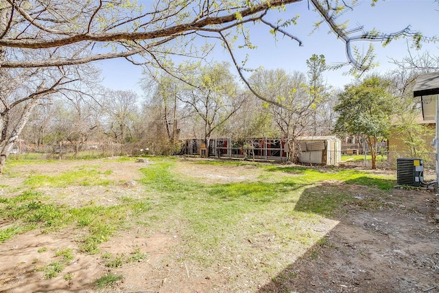 1036 Springer Ave, Fort Worth, TX 76114 - view of yard featuring central AC unit